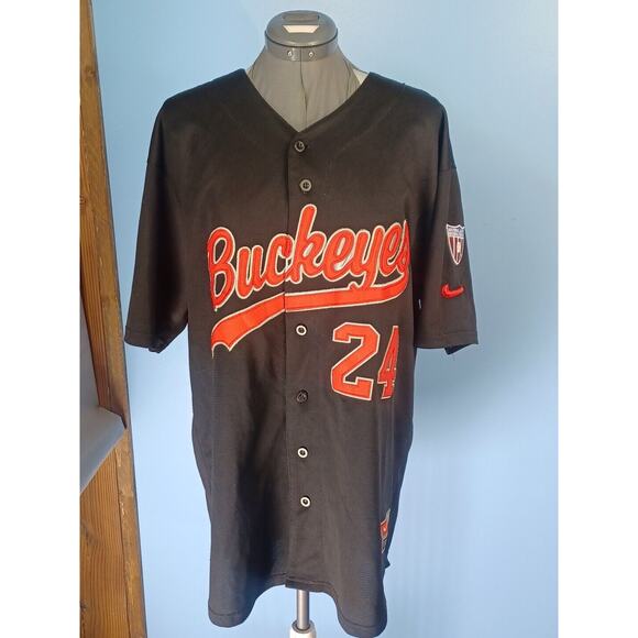Nike Other - Buckeyes National Amateur Baseball Association Button Up Black&Red Size XL Nike